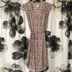 2/$10 H&M Wildflower Tie-Waist Dress